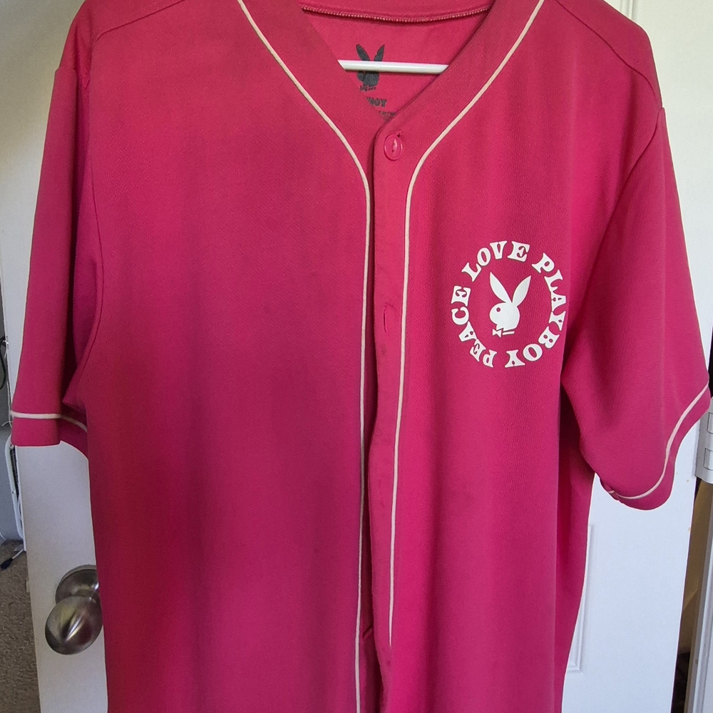Pink Playboy Baseball Jersey
